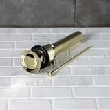 Made To Match Brass Pop-Up Bathroom Sink Drain with Overflow, 22 Gauge