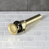 Made To Match Brass Pop-Up Bathroom Sink Drain with Overflow, 22 Gauge