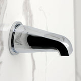 Convergent Triple-Handle Tub and Shower Faucet with Knurled Handle