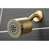 Serena Triple-Handle Tub and Shower Faucet