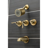 Serena Triple-Handle Tub and Shower Faucet