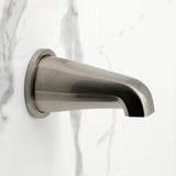 Convergent Triple-Handle Tub and Shower Faucet with Knurled Handle