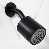 Convergent Double-Handle Tub and Shower Faucet with Knurled Handle