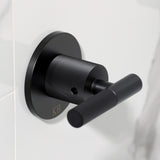 Convergent Double-Handle Tub and Shower Faucet with Knurled Handle