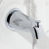 Convergent Double-Handle Tub and Shower Faucet with Knurled Handle