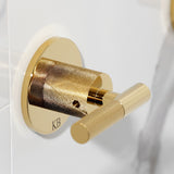 Convergent Double-Handle Tub and Shower Faucet with Knurled Handle