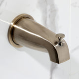 Convergent Double-Handle Tub and Shower Faucet with Knurled Handle