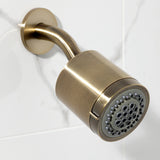 Convergent Double-Handle Tub and Shower Faucet with Knurled Handle