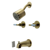 Synchronous Double-Handle Tub and Shower Faucet