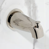 Convergent Double-Handle Tub and Shower Faucet with Knurled Handle