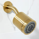 Convergent Double-Handle Tub and Shower Faucet with Knurled Handle