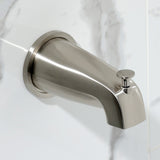 Convergent Double-Handle Tub and Shower Faucet with Knurled Handle