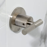 Convergent Double-Handle Tub and Shower Faucet with Knurled Handle