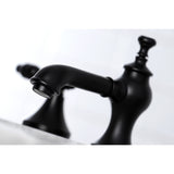 Tudor Two-Handle 3-Hole Deck Mount Widespread Bathroom Faucet with Brass Pop-Up Drain