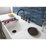 Arcticstone 30-Inch Solid Surface White Stone Apron-Front Single Bowl Farmhouse Kitchen Sink