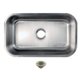 Loft Single Bowl Undermount Kitchen Sink with Strainer