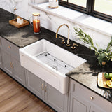 Traditional 33-Inch Fireclay Farmhouse Kitchen Sink