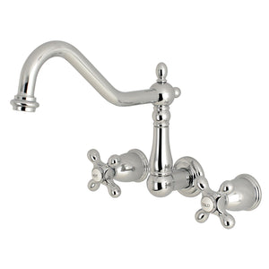 Heritage Two-Handle 3-Hole Wall Mount Roman Tub Faucet