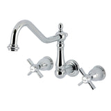 Millennium Two-Handle 3-Hole Wall Mount Roman Tub Faucet