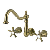 Hamilton Two-Handle 3-Hole Wall Mount Roman Tub Faucet