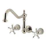 Hamilton Two-Handle 3-Hole Wall Mount Roman Tub Faucet