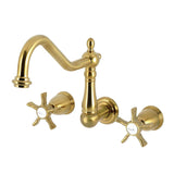 Hamilton Two-Handle 3-Hole Wall Mount Roman Tub Faucet