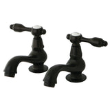 Tudor Two-Handle Deck Mount Basin Tap Faucet