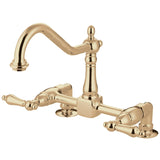 Heritage Two-Handle 2-Hole Deck Mount Bridge Kitchen Faucet