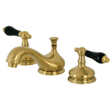 Duchess Two-Handle 3-Hole Deck Mount Widespread Bathroom Faucet with Brass Pop-Up Drain