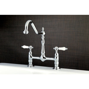 Bel-Air Two-Handle 2-Hole Deck Mount Bridge Kitchen Faucet