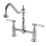 Bel-Air Two-Handle 2-Hole Deck Mount Bridge Kitchen Faucet