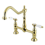 Bel-Air Two-Handle 2-Hole Deck Mount Bridge Kitchen Faucet