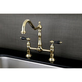 Duchess Two-Handle 2-Hole Deck Mount Bridge Kitchen Faucet