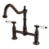 Bel-Air Two-Handle 2-Hole Deck Mount Bridge Kitchen Faucet