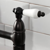 Heritage Two-Handle 2-Hole Deck Mount Bridge Kitchen Faucet