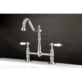 Bel-Air Two-Handle 2-Hole Deck Mount Bridge Kitchen Faucet