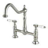 Bel-Air Two-Handle 2-Hole Deck Mount Bridge Kitchen Faucet