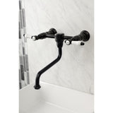 Bel-Air Double-Handle 2-Hole Wall Mount Bathroom Faucet