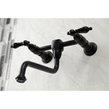 Duchess Double-Handle 2-Hole Wall Mount Bathroom Faucet