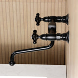 Duchess Double-Handle 2-Hole Wall Mount Bathroom Faucet