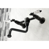 Wilshire Double-Handle 2-Hole Wall Mount Bathroom Faucet