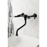 Wilshire Double-Handle 2-Hole Wall Mount Bathroom Faucet