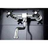 Duchess Double-Handle 2-Hole Wall Mount Bathroom Faucet