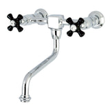 Duchess Double-Handle 2-Hole Wall Mount Bathroom Faucet