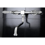 Wilshire Double-Handle 2-Hole Wall Mount Bathroom Faucet