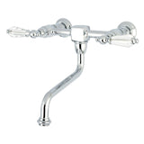 Wilshire Double-Handle 2-Hole Wall Mount Bathroom Faucet