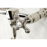 Heritage Two-Handle 2-Hole Wall Mount Bathroom Faucet