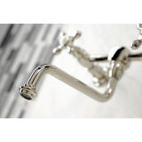 Heritage Two-Handle 2-Hole Wall Mount Bathroom Faucet