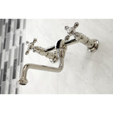 Heritage Two-Handle 2-Hole Wall Mount Bathroom Faucet