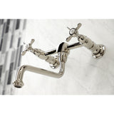 Essex Two-Handle 2-Hole Wall Mount Bathroom Faucet